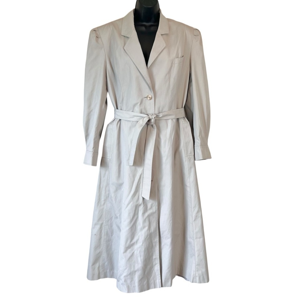 Vintage J. Gallery Tan Trench Coat With Removable Liner